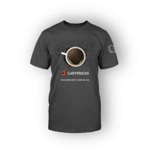 Camiseta Cinza Carvericks.com Caffee